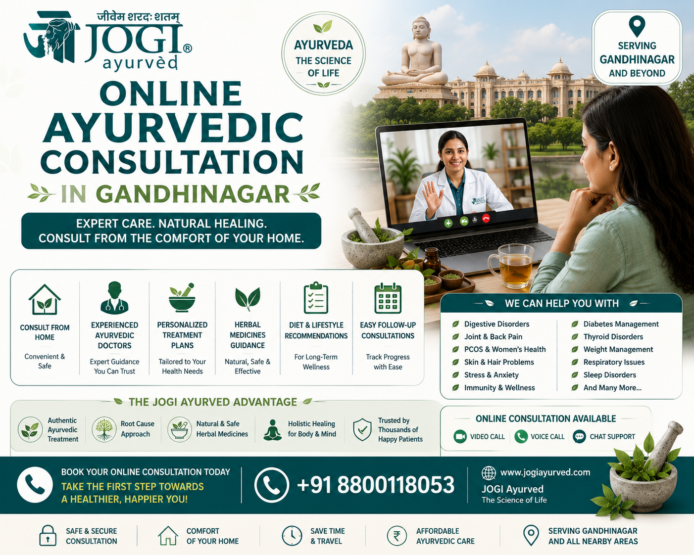Online Ayurvedic Consultation in Gandhinagar