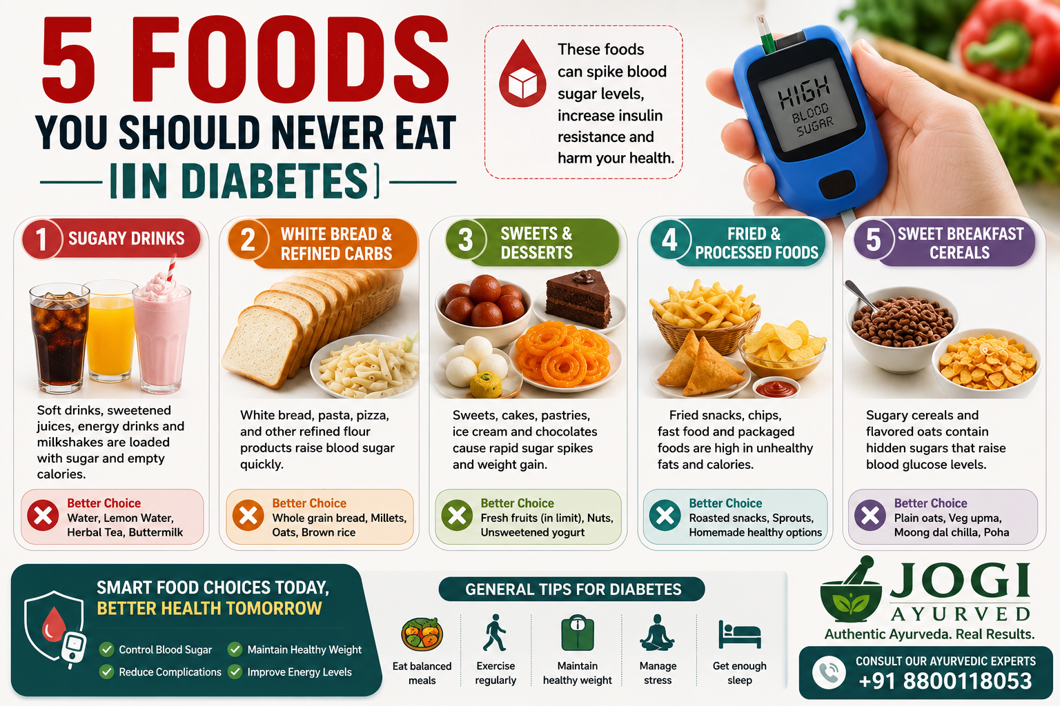 5 Foods You Should Never Eat in Diabetes