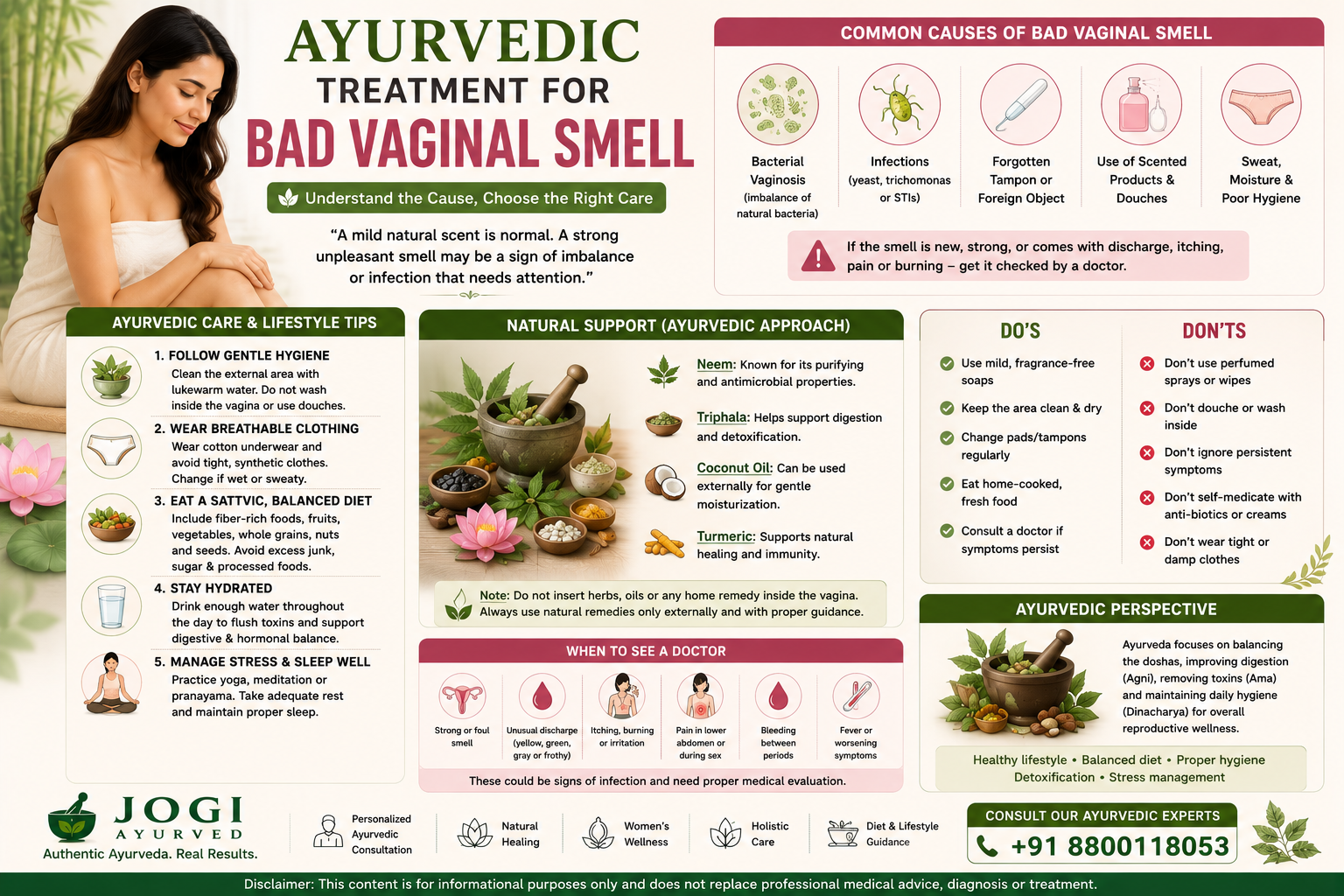 Ayurvedic Treatment for Bad Vaginal Smell