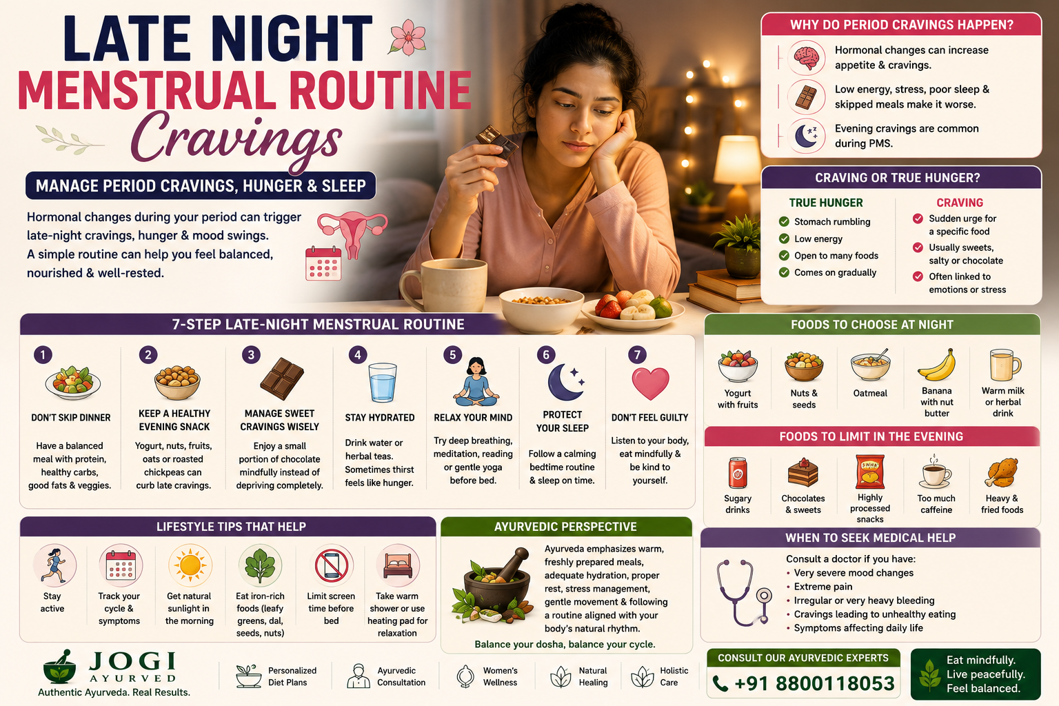 Late Night Menstrual Routine Cravings