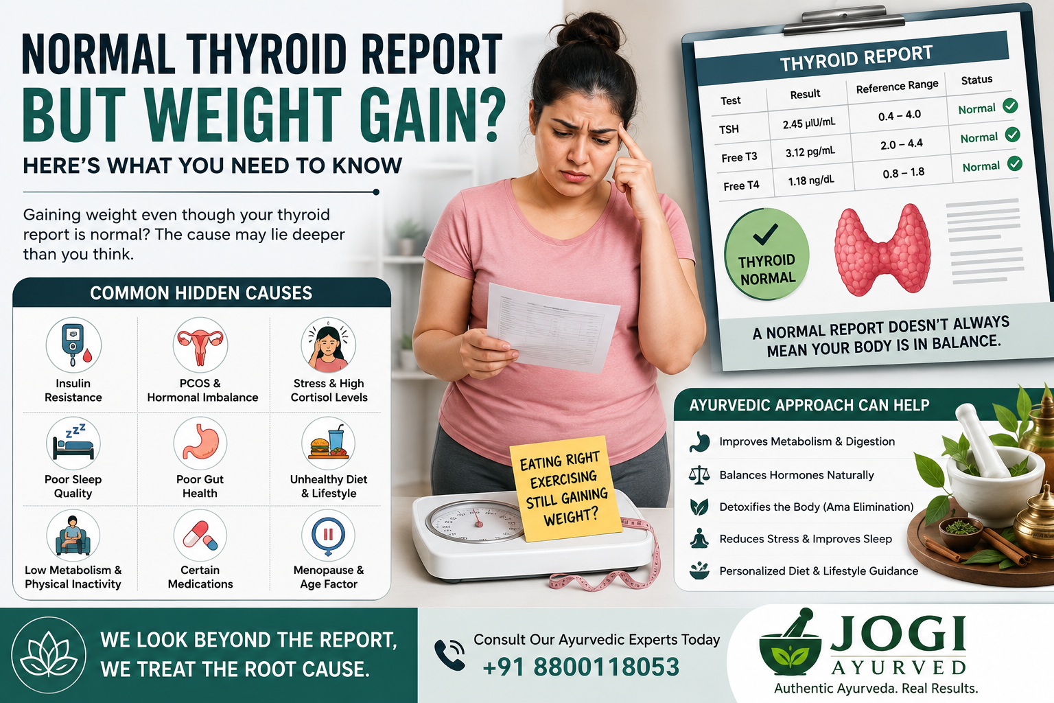 Normal Thyroid Report But Weight Gain